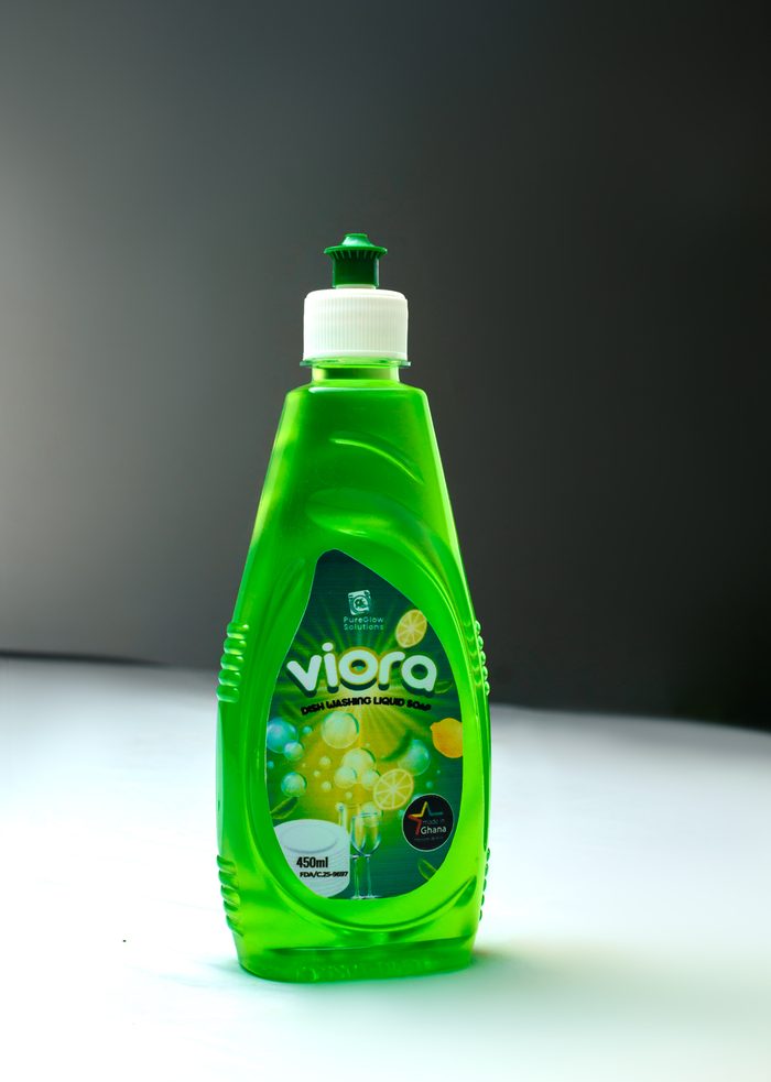 Viora dishwashing liquid soap, green