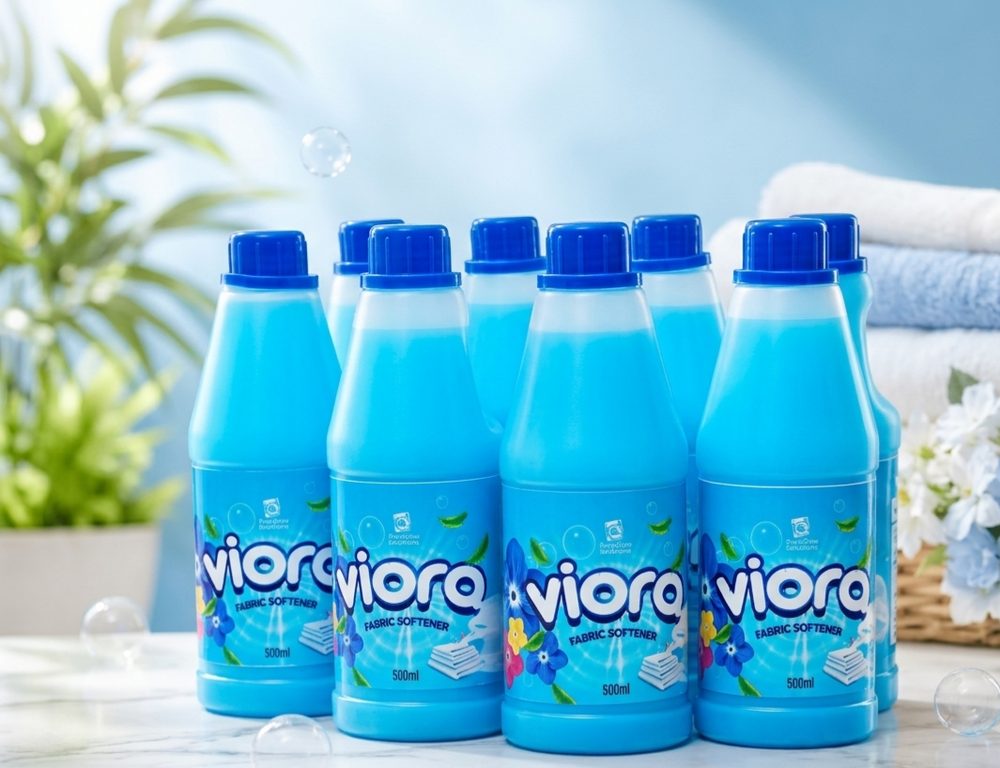 Viora fabric softener bottles